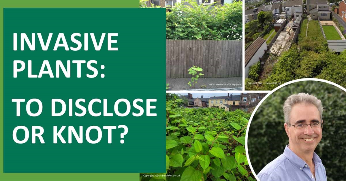 Invasive plants: To disclose or knot? 